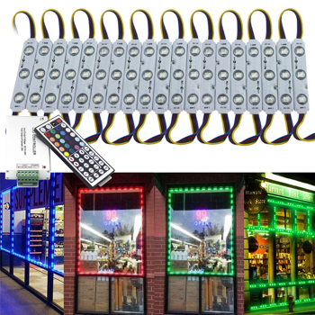 RGB SMD 5050 3 LED Module Light 12V For Sign Letter Channel Lamp Store Window with controller