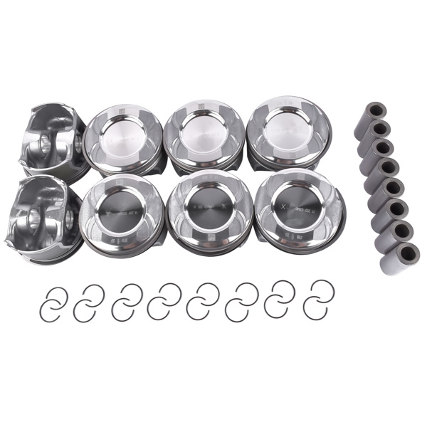 8Pcs Pistons Rings Set for Mercedes-Benz S550 E550 GL550 CLS550 CL550 ML550 4.6L 4.7L M278 Engine 2780301117 A2780301117