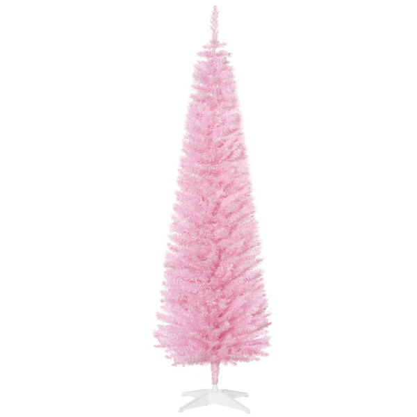 6 foot pink Christmas tree with bracket