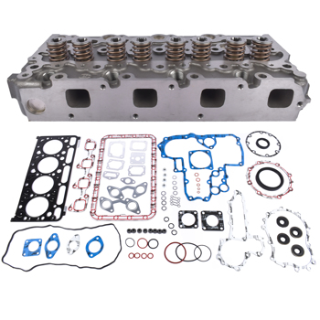 Cylinder Head & Full Gasket Set for Bobcat BL470 BL575 S175 T190 Kubota V2003