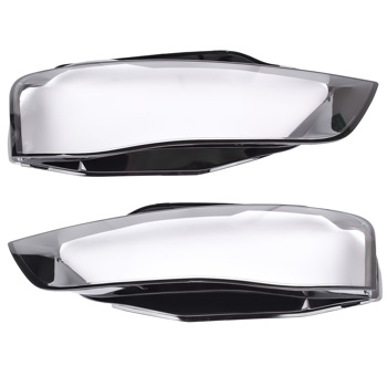 Left +Right New Headlight Lens Cover Shell For Audi A4 A4L B8 Quattro 2013-2015