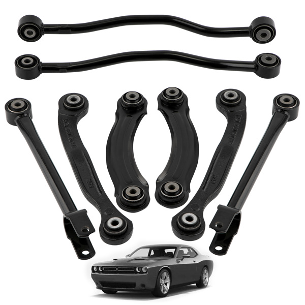 8x Rear Suspension Control Arms Strut Rod Lateral Arm Kit For Dodge Charger