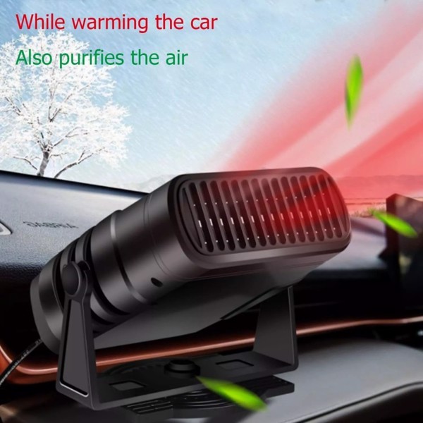 Portable Electric Car Heater 12V 120W Heating Fan Defogger Defroster Demister US