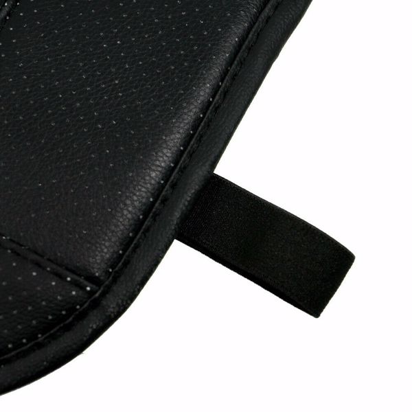 Car Front Seat Chair Cushion PU Leather Soft Pad Cover Black Protector Mat UK*