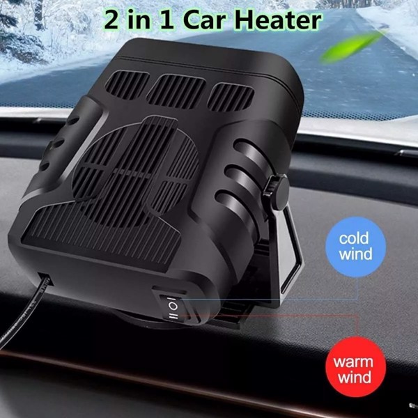 Portable Electric Car Heater 12V 120W Heating Fan Defogger Defroster Demister US