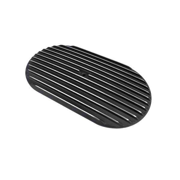 15" Oval Full Finned Black Aluminum Air Cleaner Filter Fits SB & BB Chevy Ford