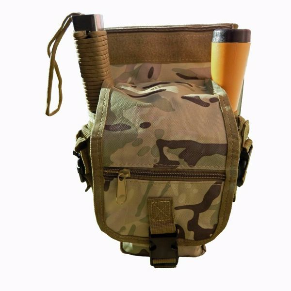 Metal Detecting Detector Accessory Standard Heavy Duty Camo Finds Pouch Bag NEW