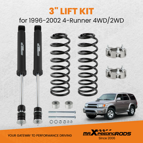 3" Suspension Lift Kit for Toyota 4-Runner 1996 1997 1998 1999 2000 2001 2002