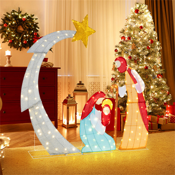 5 ft Christmas decorations with LED lights