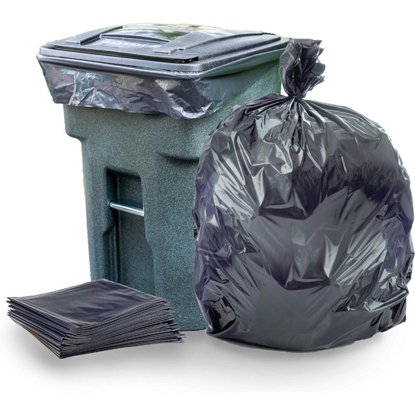 High capacity heavy-duty garbage bag: 1.9 MIL industrial strength, high capacity, heavy-duty, leak proof for outdoor, industrial, and household use -1.9 MIL/72 Gallon, 51 inches * 59 inches