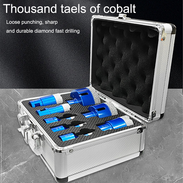 M14 Brazed Diamond Drill Set Ceramic Tile Stone Drilling Angle Grinding Machine Drilling Drill Bit Cross Border Hole Expanding Drill