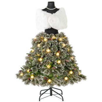 5 FT Pre-lit Mannequin Artificial Christmas Tree