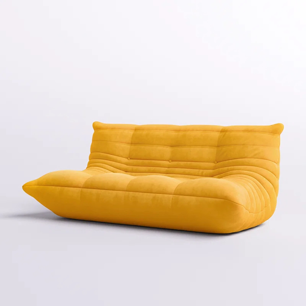 Armless Bean Bag Chair 3-Seat