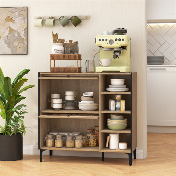 Entry shoe cabinet with adjustable shelf