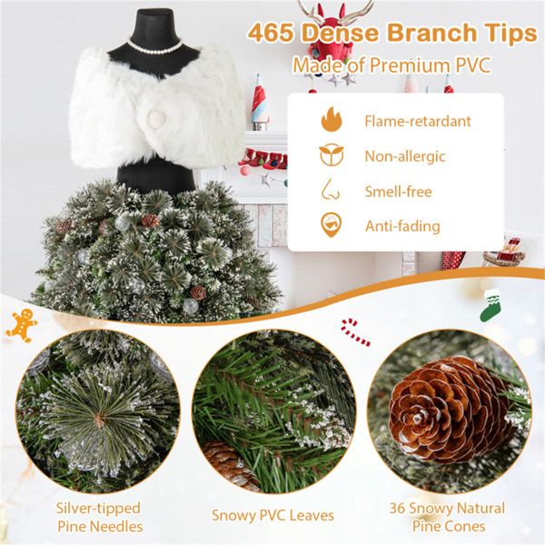 5 FT Pre-lit Mannequin Artificial Christmas Tree