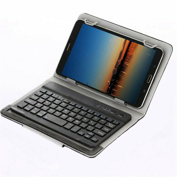 For Universal Android Tablets 10.1/10.5 Tablet Bluetooth Keyboard Case Cover[Black,Fits 10/10.1/10.5 Inch Tablet]