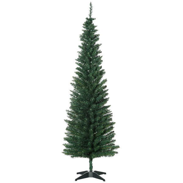 6 foot green Christmas tree with bracket