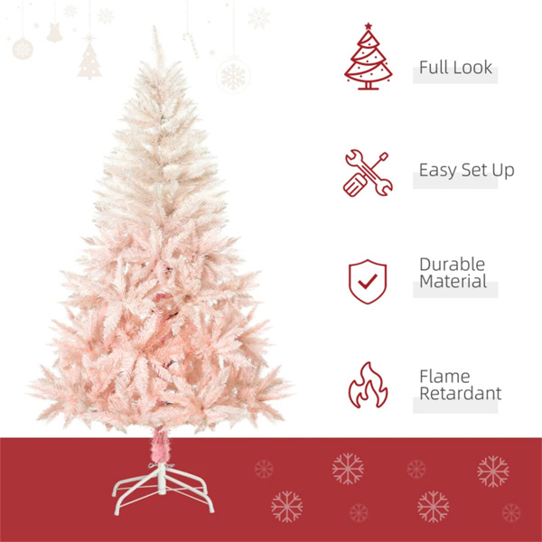 5 foot pink artificial Christmas tree