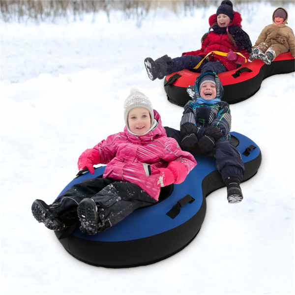 Blue 2-Person Inflatable Snow Sled 