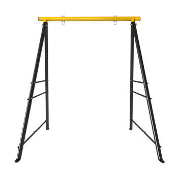 Swing Stand Frame, Swing Set Frame for Adults, Heavy-Duty Metal A-Frame Backyard Swing for Indoor Outdoor, Swing Chair, Porch Swing,Yellow(Without Swing)