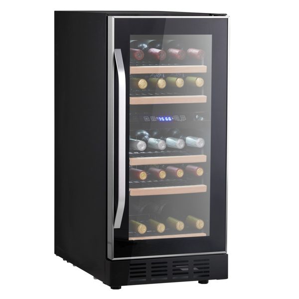 ZOKOP Dual Zone Wine and Beverage Refrigerator, 26 Bottle Wine Fridge with Independent Temperature Control & Glass Door, Built-in/Freestanding/Under Counter Wine Cooler Chiller for Wine Champagne Beer