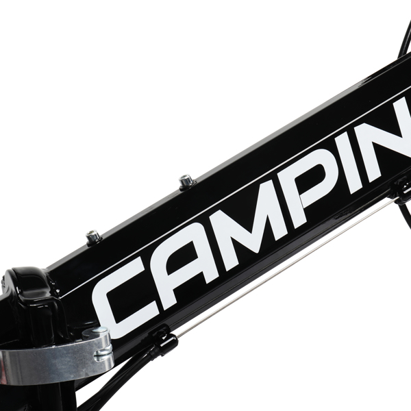 【replace：81655209】CamPingSurvivals 26in 150kg 21-Speed Shimano Variable Speed High Carbon Steel Land Rover Tri-Knife Wheels Foldable  Mountain Bike Black