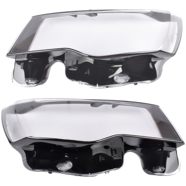 Pair Front Headlight Lens Cover Shell For 2014-2019 Jeep Grand Cherokee 3.0 3.6 5.7L