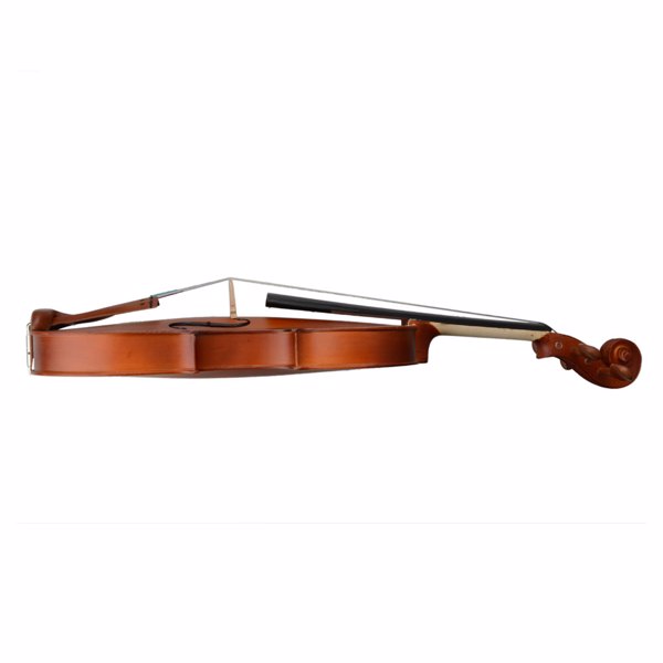 Glarry GV101 4/4 Acoustic Matt Violin Case Bow Rosin Strings Shoulder Rest Tuner Natural