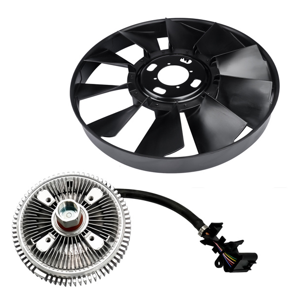 Fan Clutch & Radiator Cooling Fan for GMC Chevy Olds Chevrolet Trailblazer Envoy