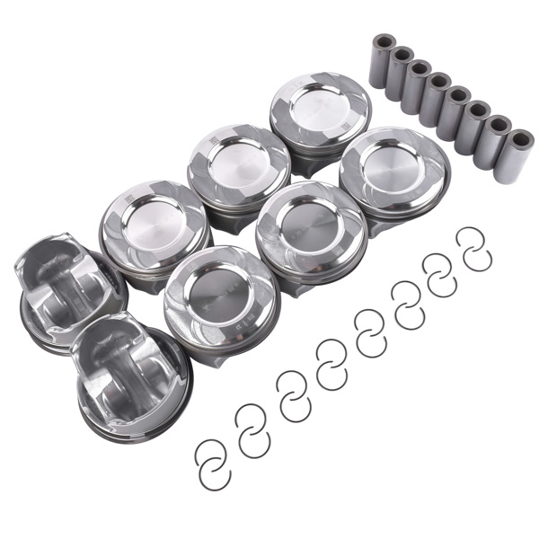 8Pcs Pistons Rings Set for Mercedes-Benz S550 E550 GL550 CLS550 CL550 ML550 4.6L 4.7L M278 Engine 2780301117 A2780301117