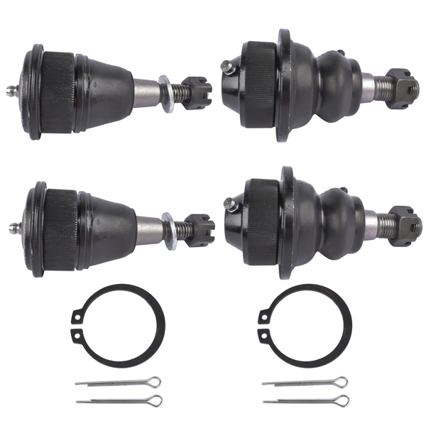 球头套件 Lower + Upper Ball Joint (Control Arm) Fit for Chevy Silverado GMC Sierra 2500HD 3500HD Truck 2001-2010 KR6693 KR6696-2