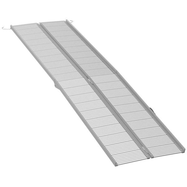 10' wheelchair ramp Portable folding ramp silver