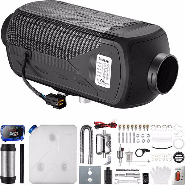 Diesel Heater 8KW 12V-24V Portable Diesel Air Heater with Muffler, Remote Control, LCD Monitor, Fast Heating Defrost Defog for Campers, Truck, RV, Boat, Garage