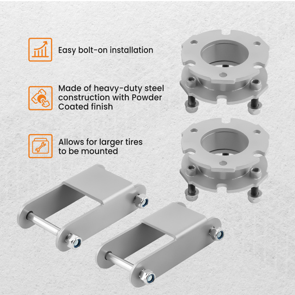 3" Front 2" Rear Lift Leveling Kit for Chevy Colorado GMC Canyon 2015-2022