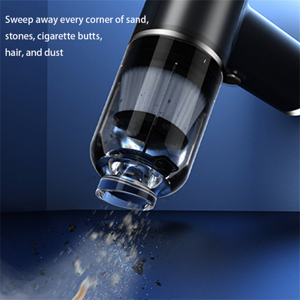 Blow and Suction Integrated Handheld Dust Blower Three in One for Car Use, High-speed Whirlwind Suction Wireless Vacuum Cleaner Rechargeable Strong Suction Vacuum Cleaner Suitable for Cars/ offices