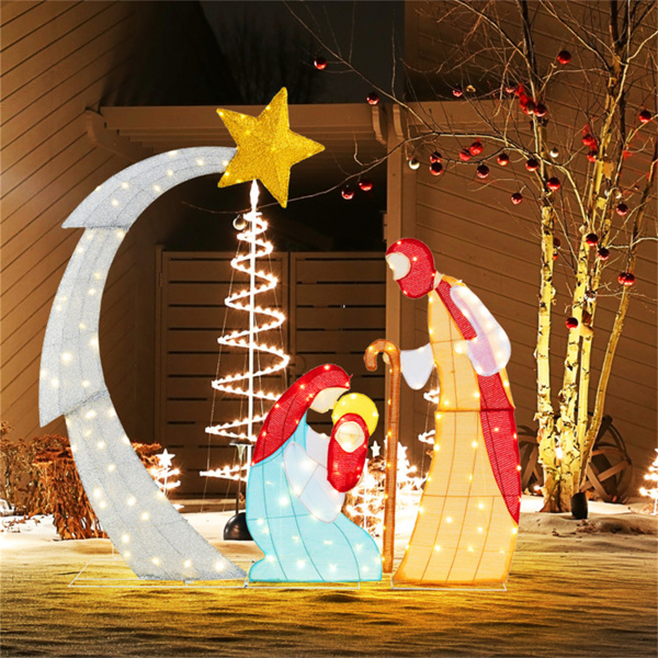 5 ft Christmas decorations with LED lights