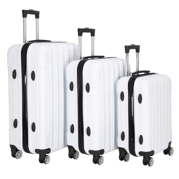 3-in-1 Multifunctional Large Capacity Traveling Storage Suitcase White