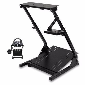 Lenkradständer für Logitech G25 G27 G29 G920 G923, Lenkrad Gaming Wheel Stand mit Schalthebelhalterung, Faltbar Stand Racing für thrustmaster T300Rs T300Gt T150Rs Xbox PS5 PS4 PC