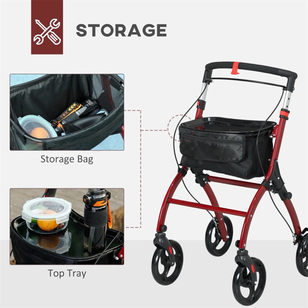 New adult walker is suitable for the elderly Red