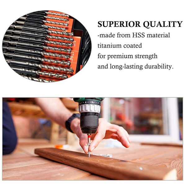 246 pcs inch drill sets Fried Dough Twists drill woodworking drill cement drill bit bit tapper set