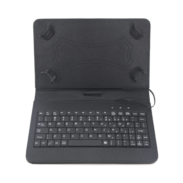 7inch universal Tablet Leather Stand Case With Type C Wired Keyboard