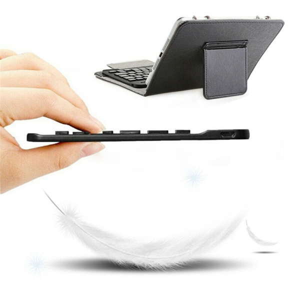 For Universal Android Tablets 10.1/10.5 Tablet Bluetooth Keyboard Case Cover[Black,Fits 10/10.1/10.5 Inch Tablet]