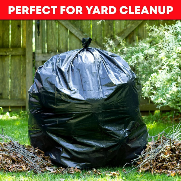 High capacity heavy-duty garbage bag: 1.9 MIL industrial strength, high capacity, heavy-duty, leak proof outdoor, industrial, household use -65 Gallon, 47 inches * 55 inches