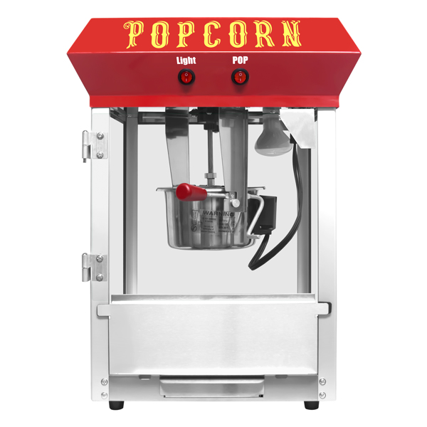 Bar Style Popcorn Machine, 4-Ounce Popcorn Maker Popper, Red 