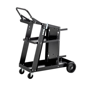 Welding Cart, 3-Tier Welder Cart Heavy Duty with 400Lbs Static Weight Capacity, 360° Swivel Wheels, Tank Storage Safety Chains, Rolling MIG Welder Cart for TIG, ARC, MMA Welding Machine