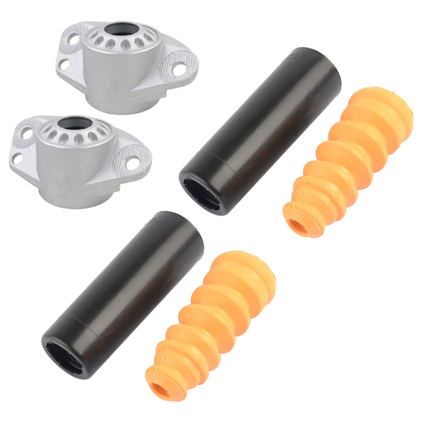 2x Rear Shock Absorber Dust Cover + Top Mounts Kit for VW Beetle Golf Audi l4 V6