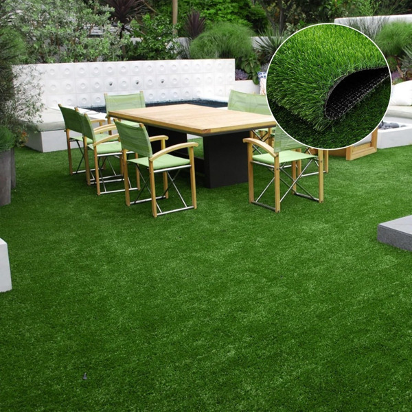 Artificial turf, professional dog mat large turf outdoor carpet terrace pet lawn, artificial carpet with drainage holes, 3.28FT * 6.56FT