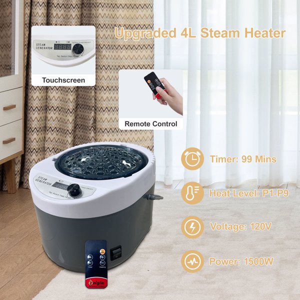 Sauna Box XL Portable Sauna Portable Sauna for Home with 4L Steam Generator Equipped with Remote Control Saunabox Sauna Chair Suitable for at Home Spa Relax Muscles and Relieve Pain