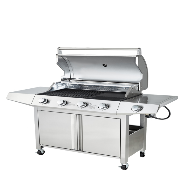 Propane Grill 4 Burner Barbecue Grill Stainless Steel Gas Grill