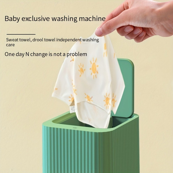 Fully automatic mini washing machine baby clothes underwear small washing machine dormitory socks washing machine(Random color)